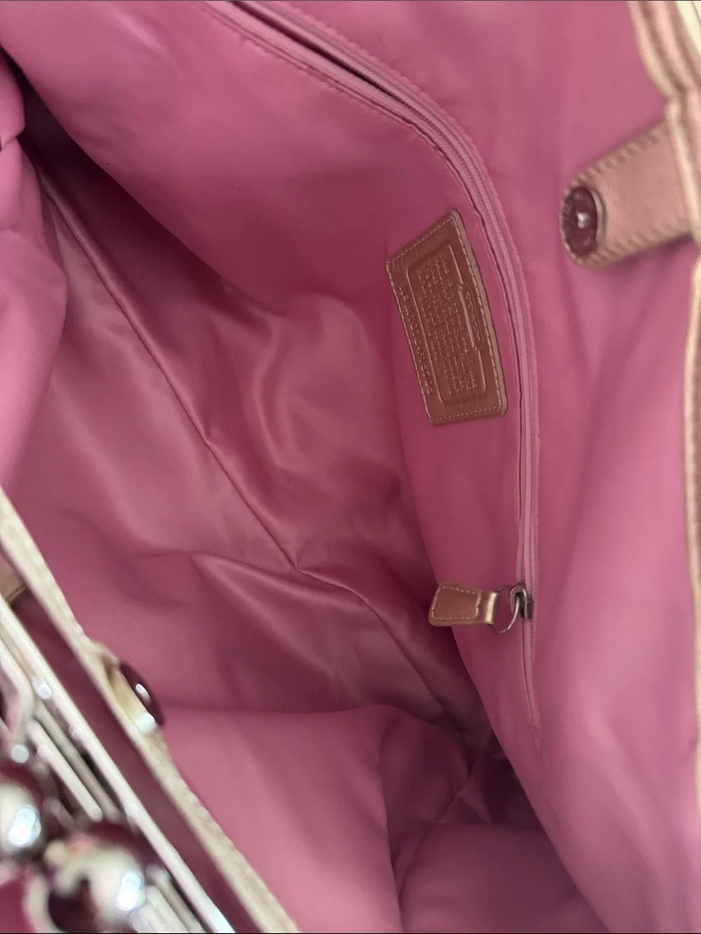 Coach Signature Canvas bag and wallet